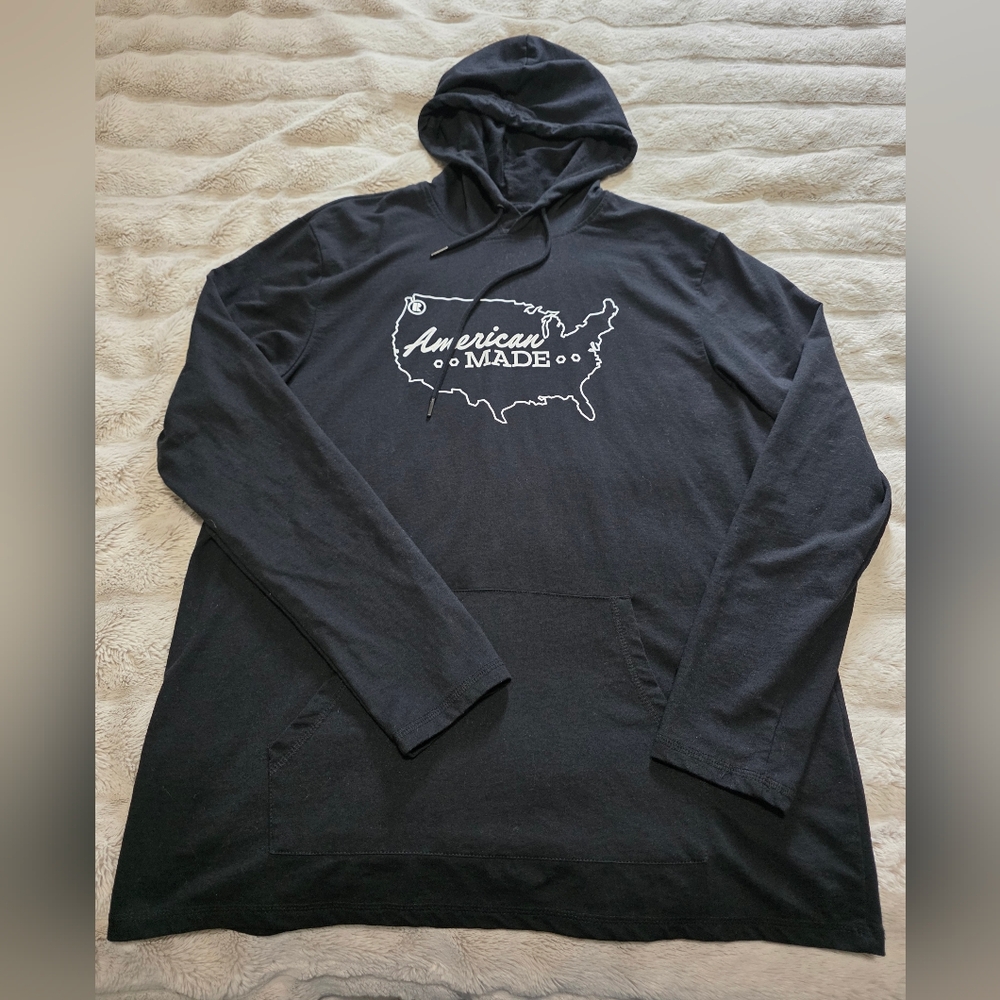 EUC XL Womans Feather-weight Black Hoodie